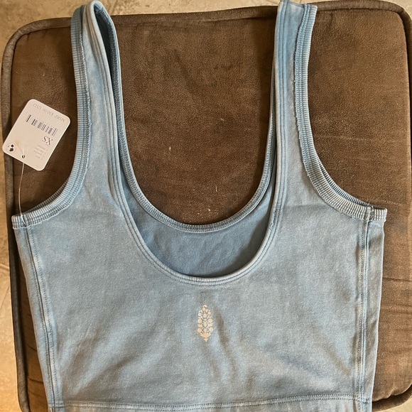 New with tags free people apres blue top. Size XS - Picture 3 of 3